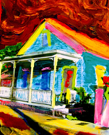 Sharon Wells Turquoise Casa, Pink Post Tile