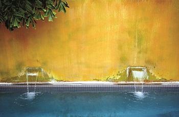 Sharon Wells Yellow Pool Wall Tile