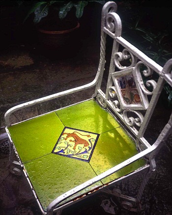 Sharon Wells Green Chair Havana Tile